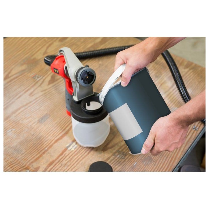 Station de peinture HVLP - MECAFER - HVS1200 - 1200 W - 1200 ml - Tuyau 3 m - 150 DIN/sec
