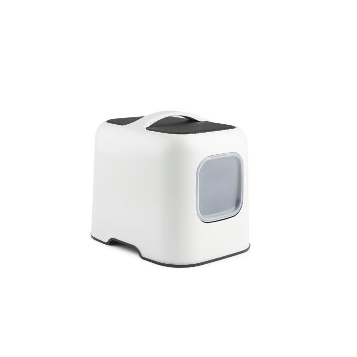 ROTHO - Maison toilette pour chat 51 x 39 x 40 cm - Bac a litiere - Blanc de Gui ROTHO - Maison toilette pour chat 51 x 39 x 40 cm - Bac a litiere - Blanc de Gui