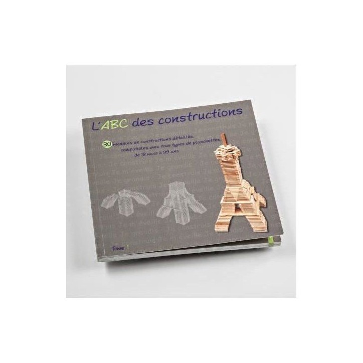 MECABOIS Livre L'ABC des Constructions - Modeles constructions planchettes en bois - Fabriqué en France MECABOIS Livre L'ABC des Constructions - Modeles constructions planchettes en bois - Fabriqué en France