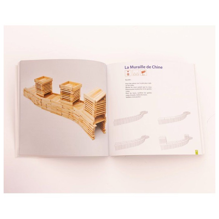 MECABOIS Livre L'ABC des Constructions - Modeles constructions planchettes en bois - Fabriqué en France MECABOIS Livre L'ABC des Constructions - Modeles constructions planchettes en bois - Fabriqué en France