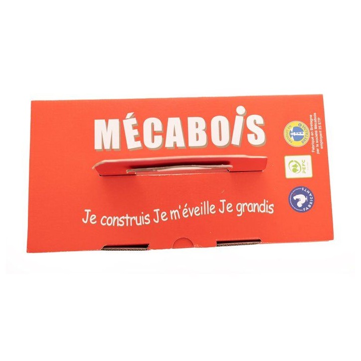 Mécabois - Baril de 200 planchettes en bois - Jeux de constructions - Fabriqué en France Mécabois - Baril de 200 planchettes en bois - Jeux de constructions - Fabriqué en France