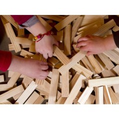 Mécabois Sac de planchettes de 400 pieces - Jeux de constructions pla