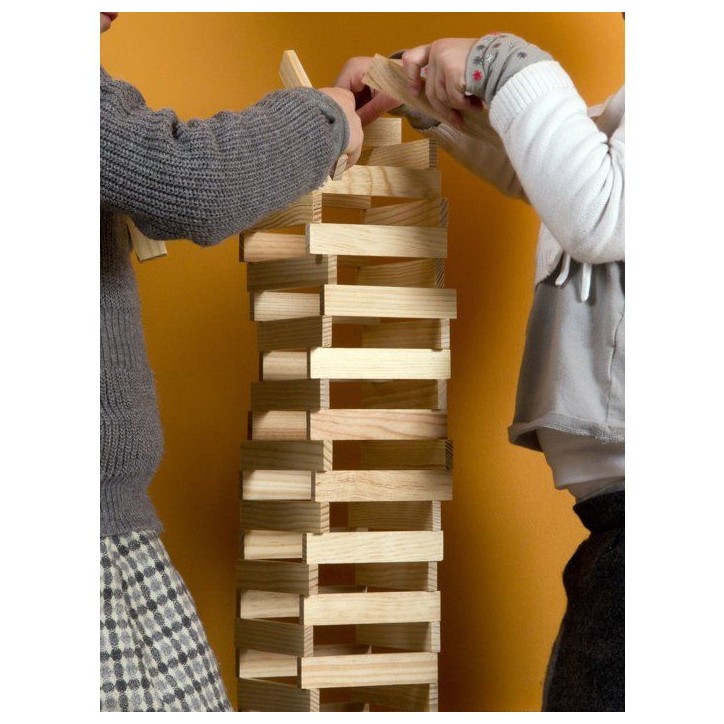 Mécabois Sac de planchettes de 400 pieces - Jeux de constructions planchettes en bois - fabriqué en France Mécabois Sac de planchettes de 400 pieces - Jeux de constructions planchettes en bois - fabriqué en France