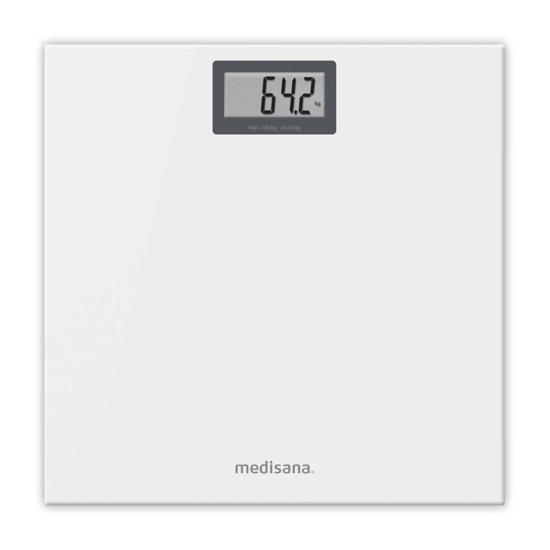 Pese-personne - MEDISANA - PS 404 - 180 kg max - Verre blanc glacier