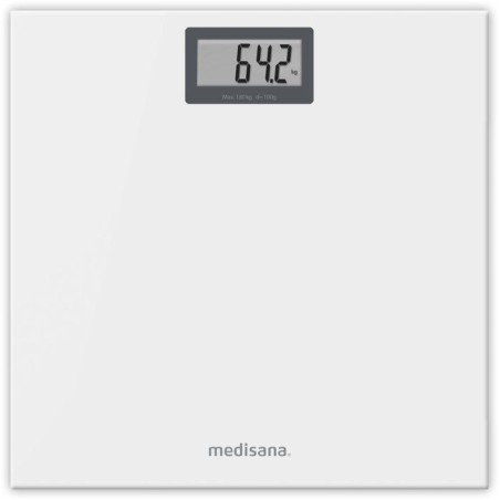 Pese-personne - MEDISANA - PS 404 - 180 kg max - Verre blanc glacier