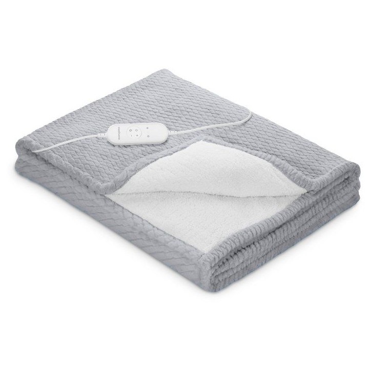 Couverture chauffante reversible - MEDISANA - HB 416 - 120 W - 9 réglages - 180 x 130 cm - Gris Couverture chauffante reversible - MEDISANA - HB 416 - 120 W - 9 réglages - 180 x 130 cm - Gris