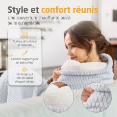 Couverture chauffante reversible - MEDISANA - HB 416 - 120 W - 9 régl