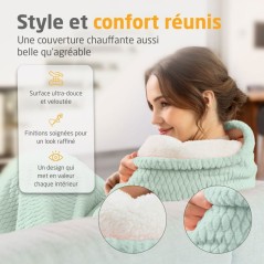 Couverture chauffante reversible - MEDISANA - HB 417 - 120 W - 9 régl