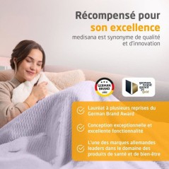 Couverture chauffante reversible - MEDISANA - HB 418 - 120 W - 9 régl