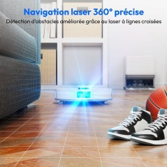 Aspirateur robot laveur - MEDION - MD12039 X55SW+ - 225 min - 10000 Pa