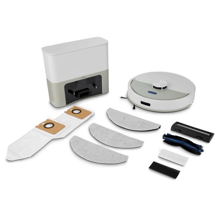 Aspirateur Robot Laveur - MEDION MD100021 X22SW+ - 165 min - 5000 Pa - Navigation Laser - 2,5 L - Blanc Aspirateur Robot Laveur - MEDION MD100021 X22SW+ - 165 min - 5000 Pa - Navigation Laser - 2,5 L - Blanc