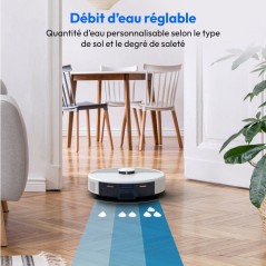 Aspirateur Robot Laveur - MEDION MD100021 X22SW+ - 165 min - 5000 Pa -