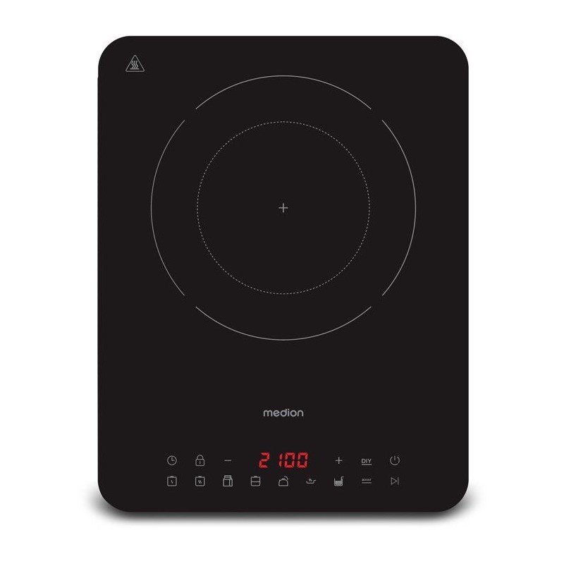 Plaque a induction simple - Medion - 1 feu - Ø 24 cm - MD 100090 - Su