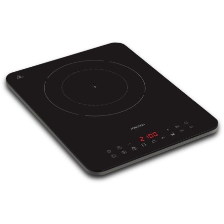 Plaque a induction simple - Medion - 1 feu - Ø 24 cm - MD 100090 - Surface entierement vitrée - 8 programmes - 2000 W