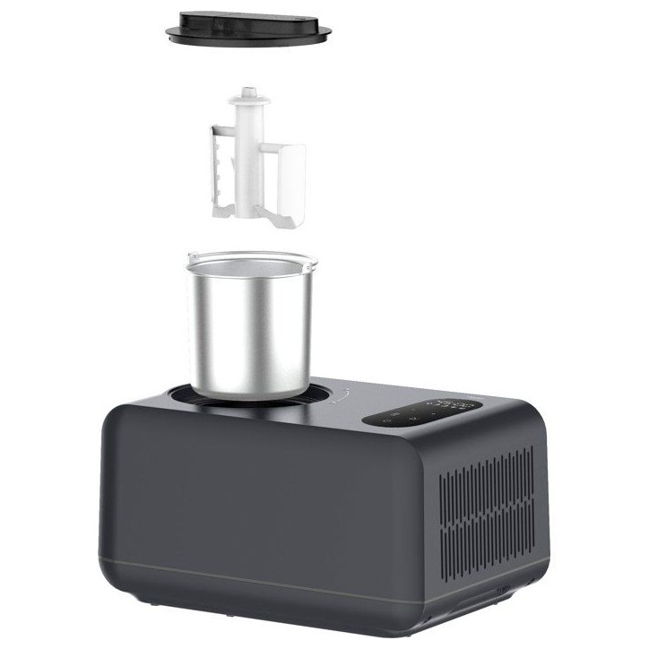Machine a glaces - MEDION - MD 100087 - 1,5 L - Avec compresseur - Fonctions : glace, yaourt et slushies - 150 W - LED Machine a glaces - MEDION - MD 100087 - 1,5 L - Avec compresseur - Fonctions : glace, yaourt et slushies - 150 W - LED