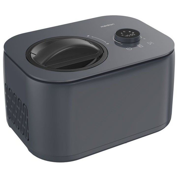 Machine a glaces - MEDION - MD 100116 - 1 L - Avec compresseur - Fonctions : glace, yaourt et slushies - 100 W Machine a glaces - MEDION - MD 100116 - 1 L - Avec compresseur - Fonctions : glace, yaourt et slushies - 100 W