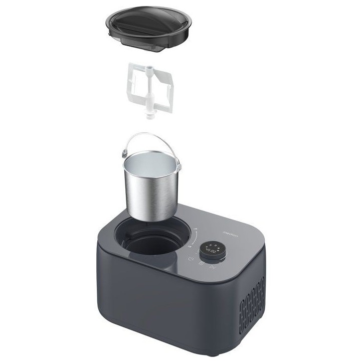 Machine a glaces - MEDION - MD 100116 - 1 L - Avec compresseur - Fonctions : glace, yaourt et slushies - 100 W Machine a glaces - MEDION - MD 100116 - 1 L - Avec compresseur - Fonctions : glace, yaourt et slushies - 100 W
