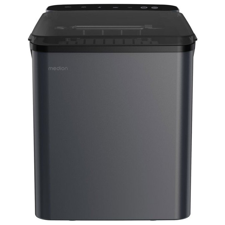 Machine a glaçons - MEDION - MD 100117 - 1 L - Jusqu'a 12 kilos par 24H - 150 W - 2 tailles de glaçons Machine a glaçons - MEDION - MD 100117 - 1 L - Jusqu'a 12 kilos par 24H - 150 W - 2 tailles de glaçons