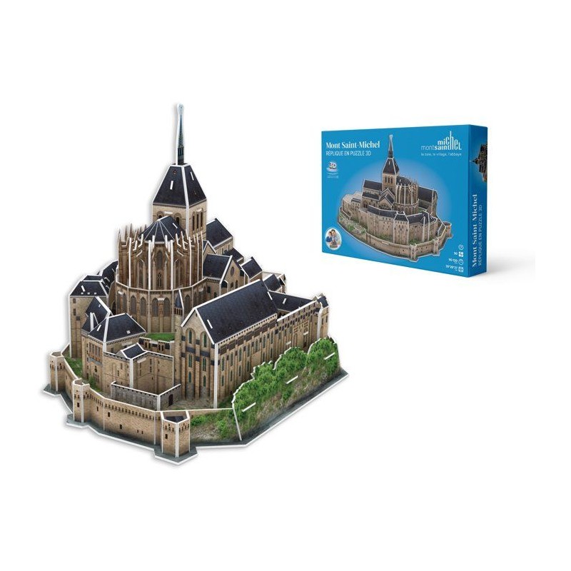 Puzzle 3D - MEGABLEU - Mont Saint Michel - 125 pieces - Des 7 ans