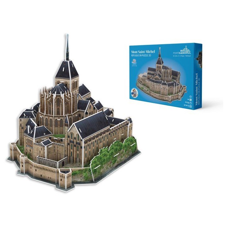 Puzzle 3D - MEGABLEU - Mont Saint Michel - 125 pieces - Des 7 ans Puzzle 3D - MEGABLEU - Mont Saint Michel - 125 pieces - Des 7 ans
