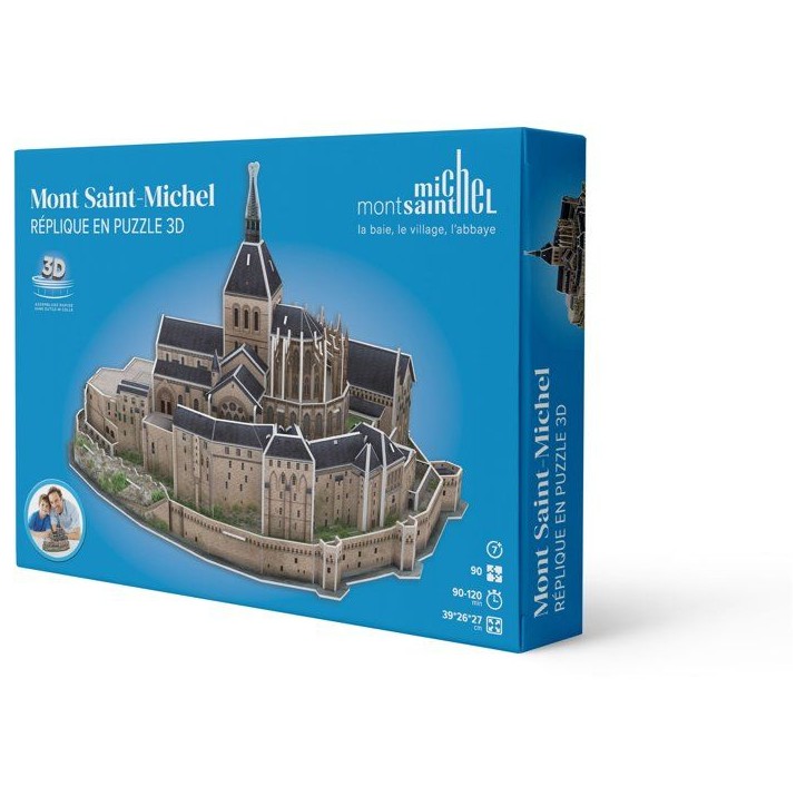 Puzzle 3D - MEGABLEU - Mont Saint Michel - 125 pieces - Des 7 ans Puzzle 3D - MEGABLEU - Mont Saint Michel - 125 pieces - Des 7 ans