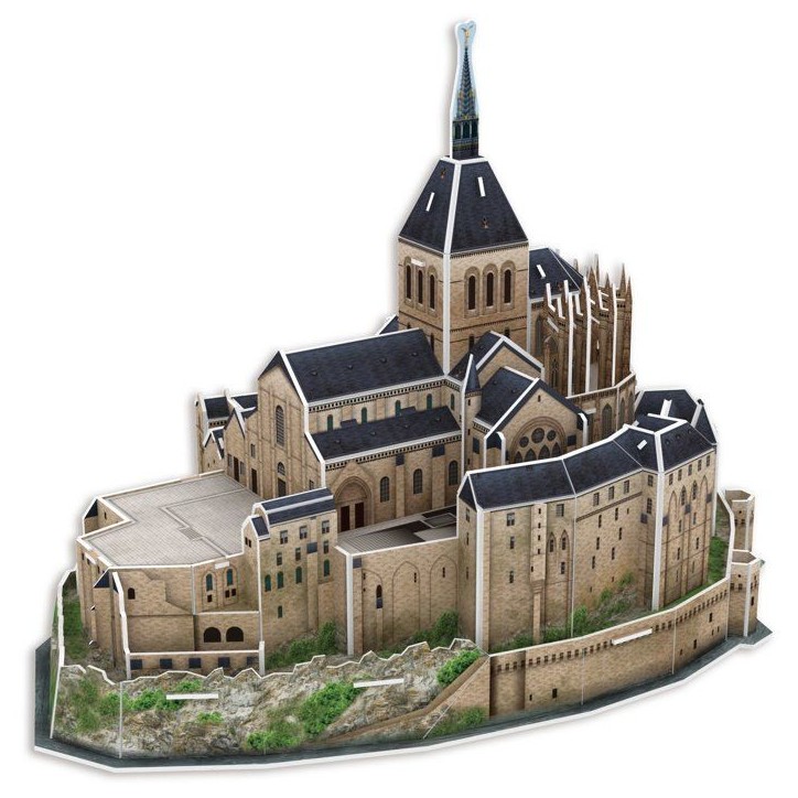 Puzzle 3D - MEGABLEU - Mont Saint Michel - 125 pieces - Des 7 ans Puzzle 3D - MEGABLEU - Mont Saint Michel - 125 pieces - Des 7 ans