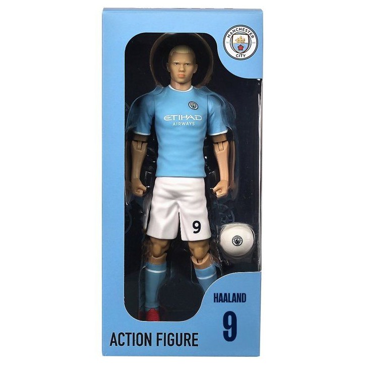 Figurine articulée - Erling Haaland - Numéro 9 - - Manchester City - MEGABLEU - 20 cm Figurine articulée - Erling Haaland - Numéro 9 - - Manchester City - MEGABLEU - 20 cm