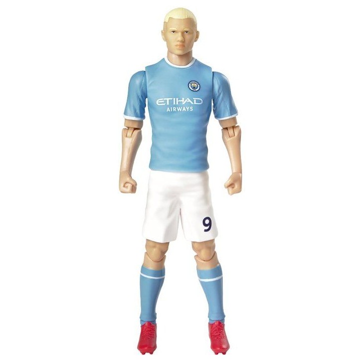 Figurine articulée - Erling Haaland - Numéro 9 - - Manchester City - MEGABLEU - 20 cm Figurine articulée - Erling Haaland - Numéro 9 - - Manchester City - MEGABLEU - 20 cm