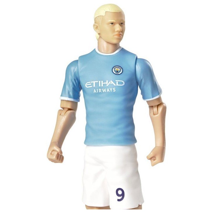Figurine articulée - Erling Haaland - Numéro 9 - - Manchester City - MEGABLEU - 20 cm Figurine articulée - Erling Haaland - Numéro 9 - - Manchester City - MEGABLEU - 20 cm