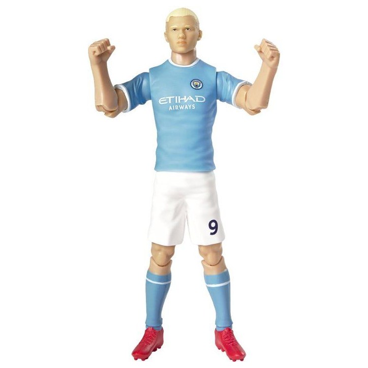 Figurine articulée - Erling Haaland - Numéro 9 - - Manchester City - MEGABLEU - 20 cm Figurine articulée - Erling Haaland - Numéro 9 - - Manchester City - MEGABLEU - 20 cm