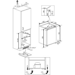 Réfrigérateur BEKO - B1854N - Table top - intégrable - 110 L (97L+1