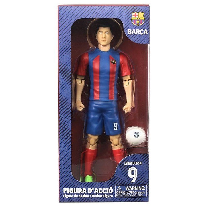 Figurine articulée - FC Barcelona - MEGABLEU - Lewandowski - 20 cm