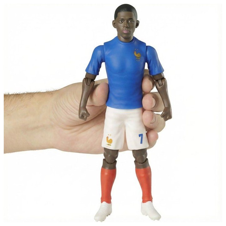 Figurine articulée - Équipe de France - MEGABLEU - Dembélé numéro 7 - 20 cm