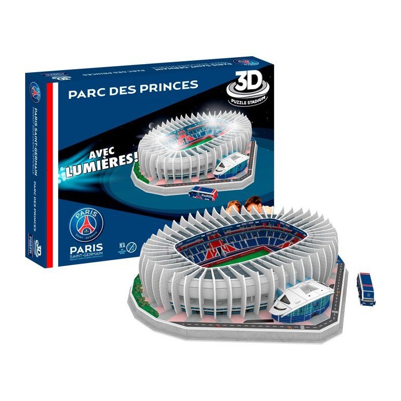 Puzzle 3D - MEGABLEU - Stade Paris Saint Germain - 111 pieces - LED -