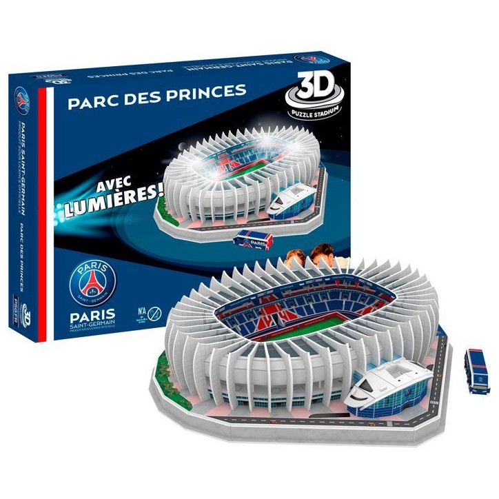 Puzzle 3D - MEGABLEU - Stade Paris Saint Germain - 111 pieces - LED - Des 7 ans Puzzle 3D - MEGABLEU - Stade Paris Saint Germain - 111 pieces - LED - Des 7 ans