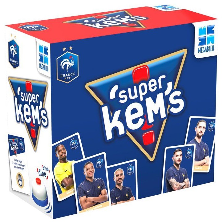 Jeu de cartes SUPER KEMS FFF - MEGABLEU - Equipe de France - 52 cartes Kem's - 10 min Jeu de cartes SUPER KEMS FFF - MEGABLEU - Equipe de France - 52 cartes Kem's - 10 min