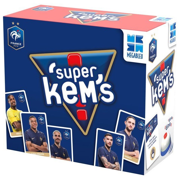 Jeu de cartes SUPER KEMS FFF - MEGABLEU - Equipe de France - 52 cartes Kem's - 10 min Jeu de cartes SUPER KEMS FFF - MEGABLEU - Equipe de France - 52 cartes Kem's - 10 min