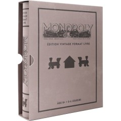 Monopoly édition vintage - Format livre - Jeu de société - MEGABLEU