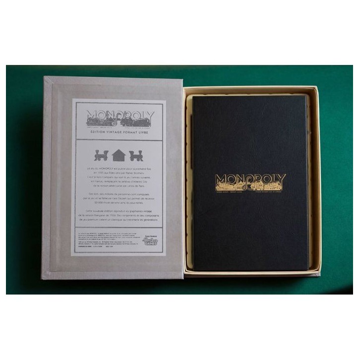 Monopoly édition vintage - Format livre - Jeu de société - MEGABLEU - Des 8 ans