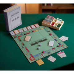 Monopoly édition vintage - Format livre - Jeu de société - MEGABLEU