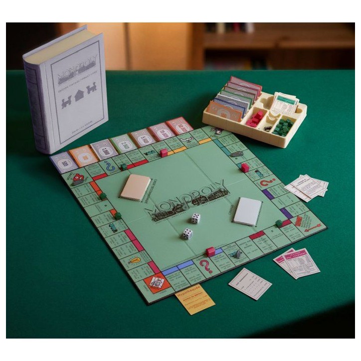 Monopoly édition vintage - Format livre - Jeu de société - MEGABLEU - Des 8 ans