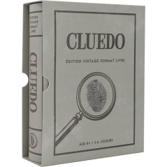 Cluedo édition vintage - Format livre - Jeu de société - MEGABLEU -