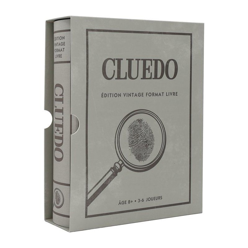 Cluedo édition vintage - Format livre - Jeu de société - MEGABLEU -