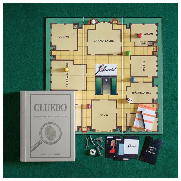 Cluedo édition vintage - Format livre - Jeu de société - MEGABLEU - Des 8 ans Cluedo édition vintage - Format livre - Jeu de société - MEGABLEU - Des 8 ans