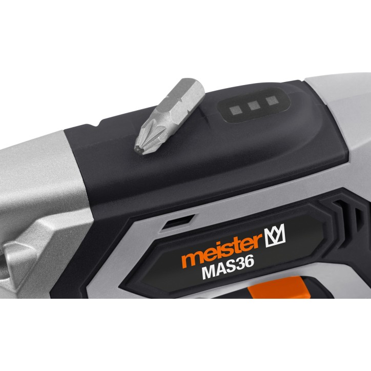 Visseuse sans fil - MEISTER - MAS36 - Batterie 3,6V Li-ion 2,0 Ah - Rotation 5 Nm - 220 tours/min - LED