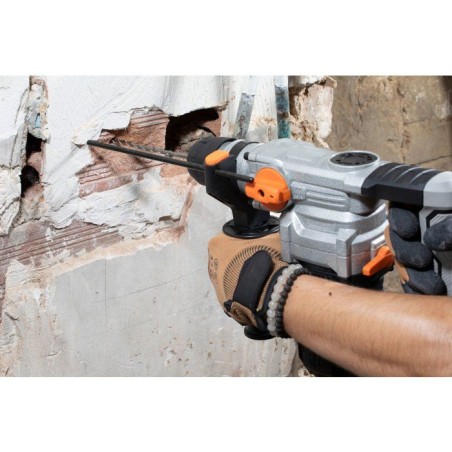 Marteau Perforateur - MEISTER - 1010 W - 230 V - 880 tr/min - Revetement anti-dérapant - Câble 3 m - 1 clé + 1 poignée laté