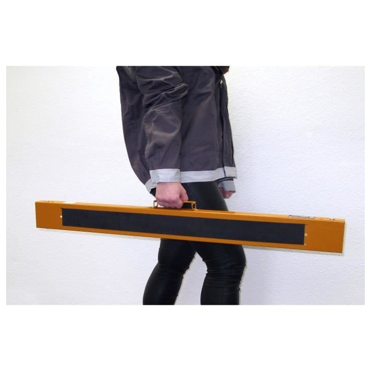 Tréteau pliable - MEISTER - Acier - 100kg de charge - Noir Tréteau pliable - MEISTER - Acier - 100kg de charge - Noir