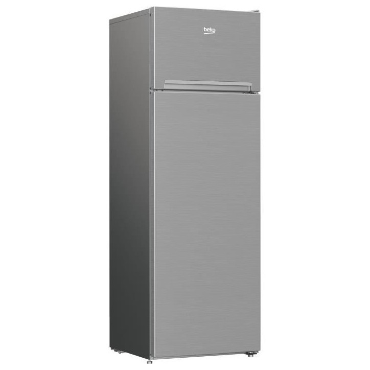 Réfrigérateur pose-libre double porte - BEKO - RDSA280K40SN - Classe E - 250 L - 160,6 x 54 x 57,4 cm - Gris Acier Réfrigérateur pose-libre double porte - BEKO - RDSA280K40SN - Classe E - 250 L - 160,6 x 54 x 57,4 cm - Gris Acier