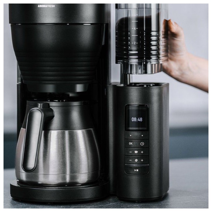 Cafetiere filtre avec moulin intégré - MELITTA - Aromafresh Therm Pro 1030-11 - 8 tasses - 1?080 W - Noir Cafetiere filtre avec moulin intégré - MELITTA - Aromafresh Therm Pro 1030-11 - 8 tasses - 1?080 W - Noir