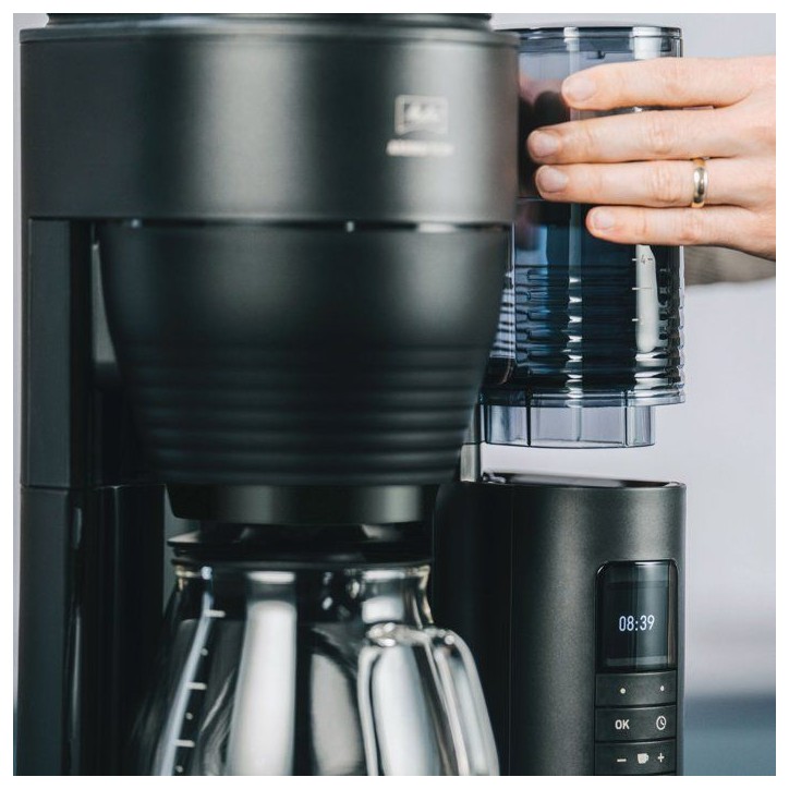 Cafetiere filtre avec moulin intégré - MELITTA - Aromafresh Glass Pro 1030-01 - 10 tasses - 1?130 W - Noir Cafetiere filtre avec moulin intégré - MELITTA - Aromafresh Glass Pro 1030-01 - 10 tasses - 1?130 W - Noir